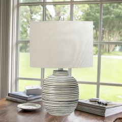 Textured Stripe Accent Lamp