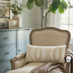 Textured XOXO Accent Pillow