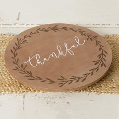 Thankful Wood Lazy Susan