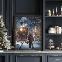The Christmas Express Wall Art