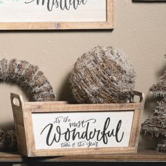 The Most Wonderful Time Wood Box