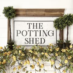 The Potting Shed Framed Sign