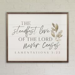 The Steadfast Love White Wall Art