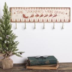 The Stockings Were Hung Six Hook Wall Rack
