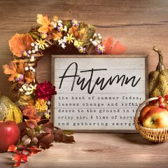 The Story Of Autumn Whitewash Wall Art