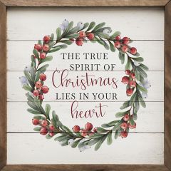 The True Spirit of Christmas Wood Wall Art