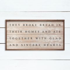 They Broke Bread Wall Art
