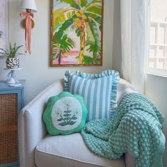 Thick Knit Cotton Throw Blanket