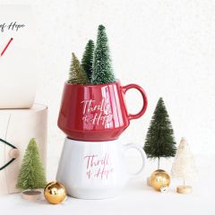 Thrill Of Hope Stoneware Mug Set of 2