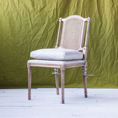 Tie Cushion Pine Wood Dining Chair