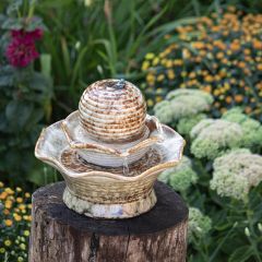 Tiered Ball Ceramic Fountain