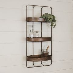 Tiered Metal Tray Wall Shelf