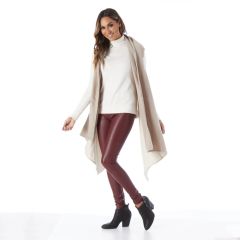 Tiered Vest Cardigan Cream