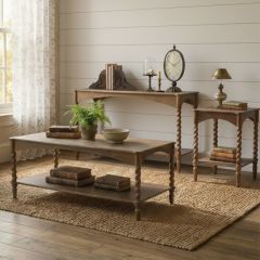 Timeless Accents Turned Leg Wood Furniture Collection