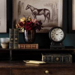 Timeless Accents Wooden Mantel Clock