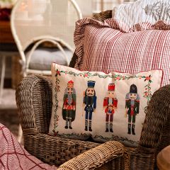 Timeless Christmas Nutcracker Accent Pillow