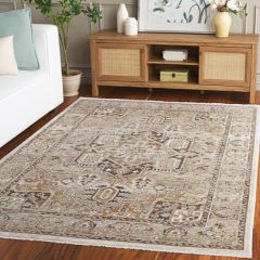 Timeless Classics Beige/Brown Patterned Area Rug