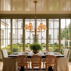 Timeless Contemporary 6 Light Chandelier