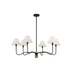 Timeless Elegance 6 Arm Chandelier