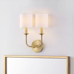 Timeless Elegance Double Lamp Wall Sconce