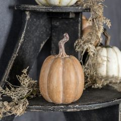 Timeless Tan Tabletop Pumpkin 7.25 Inch