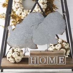 Tin Turkey Cutout On Stand, Set of 2
