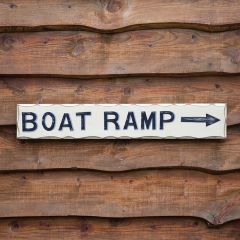 To The Boat Ramp Arrow Sign