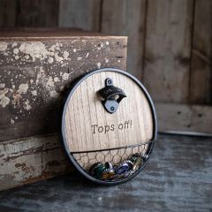 Tops Off Wall Mount Bottle Opener