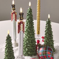 Toy Soldiers Lighted Taper Candles Set of 2