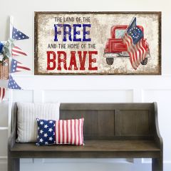 Track Flag Canvas Wall Art