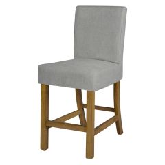 Traditional Counter Stool Slip Cover Grey