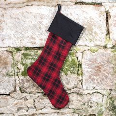Traditional Plaid Holiday Stocking