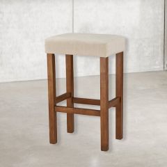 Traditional Saddle Stool Oatmeal 30 Inch