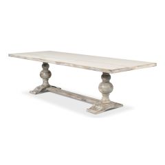 Trestle Base Farmhouse Dining Table