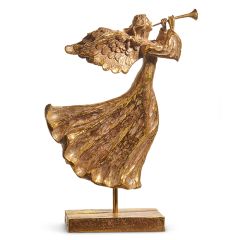 Trumpeting Angel Tabletop Decor 