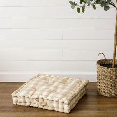 Tufted Buffalo Check Floor Cushion