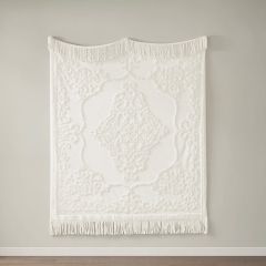 Tufted Cotton Throw Blanket