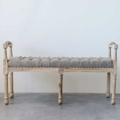 Tufted Farmhouse Bench