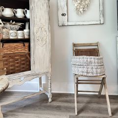 Tufted Round Floor Cushion Stripe