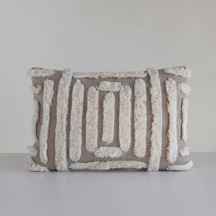 Tufted Shag Throw Pillow