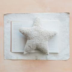 Tufted Star Shaped Cotton Accent Pillow