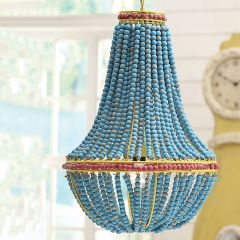 Turquoise Beaded Chandelier
