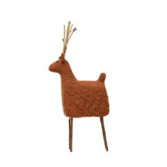 Twig and Felt Tabletop Reindeer 13 inch