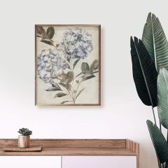 Twilight Hydrangea 3 By Nina Blue Framed Wall Art