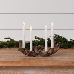 Twisted Antlers Taper Candle Holder