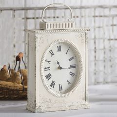 Twisted Edge Metal Table Clock