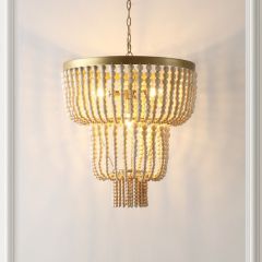 Two Tier Cascading Bead Chandelier