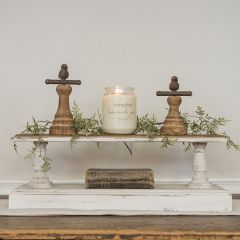 Two Tier Distressed Centerpiece Riser