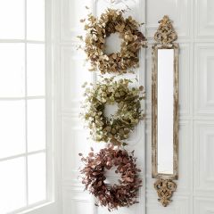 Two Tone 30 Inch Eucalyptus Wreath Tan