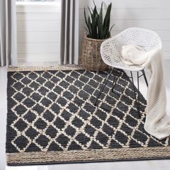 Two Tone Diamond Jute Area Rug